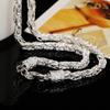 Silver Color 20 Inch 5mm Faucet Chain Necklace For Women Man Fashion Wedding Engagement Party Charm Jewelry