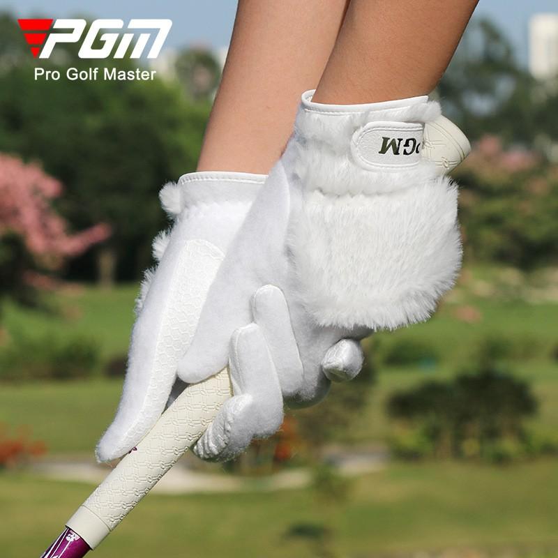Womens PGM Golf Gloves Fleece Lined Thick Faux Rabbit Fur Warm Pair Accessories