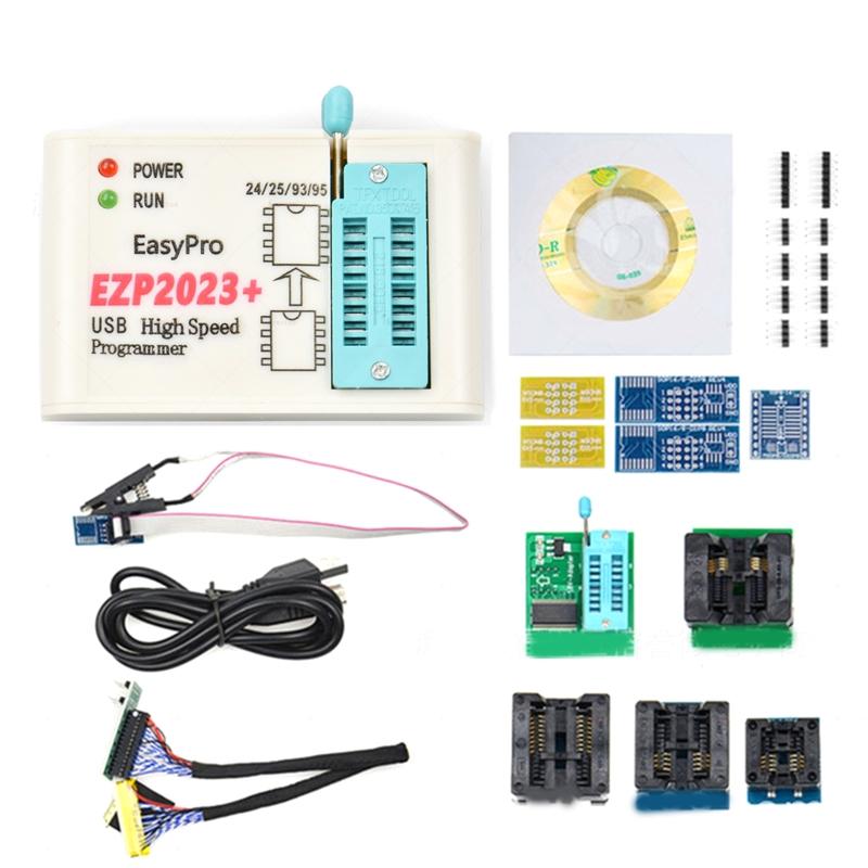 USB High Speed EZP2023 SPI Programmer Поддержка 25 H SPI 24 25 93 95 EEPROM + 5-12 адаптеров SPI H Программирование