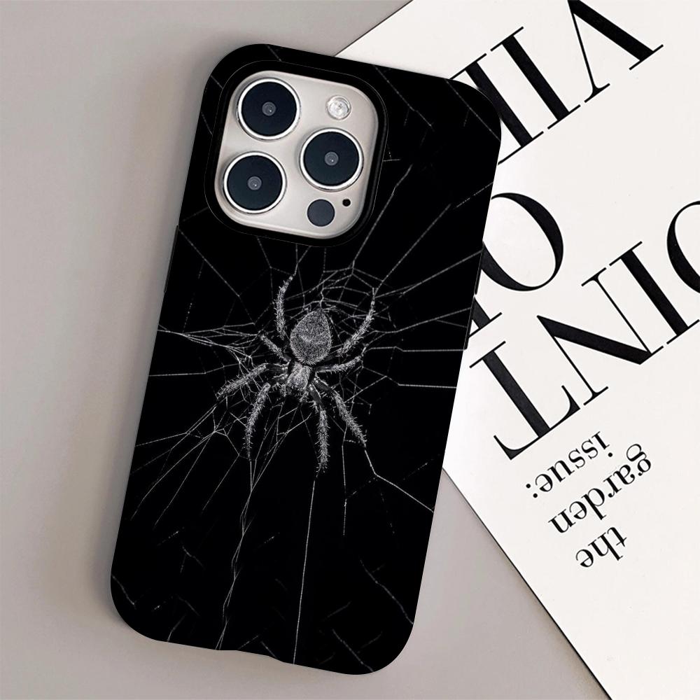 Темный готический дизайн Чехол для телефона Пленочная оболочка Для iPhone 16e 16 15 14 13 12 11 Pro Max Plus XS