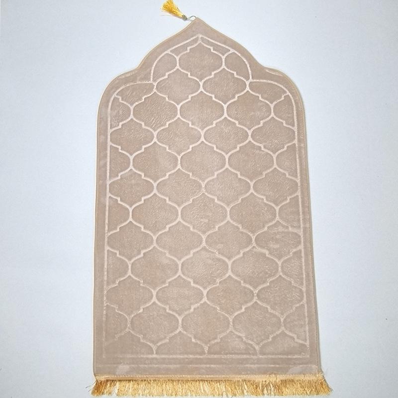 Irregular Embossed Flannel Prayer Mat - Thickened Short Pile Sponge Carpet