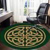 1pc Celtic Knot Office Round Area Rug,  Mat Suitable For Office, Under Office Chairs Bedroom Living Room Home Decor, Room Deco