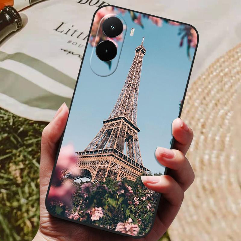 Для Xiaomi Poco M7 4G Чехол Силиконовая Задняя Крышка Чехол для Телефона для Poco M7 Plus Чехлы Мягкий Бампер чехол M 7 Plus PocoM7 4G Ударопрочный