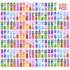 10/20/30/80/150 Pcs Mini Pop Keychain Fidget Toy - Sensory For Kids Birthday Party Favors Classroom Prizes - Pop Keychain Toy