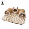 Autumn Winter Cat Elk Tunnel Play Sleep All-in-one Pet Cat Rabbit Beds Mats Tunnel