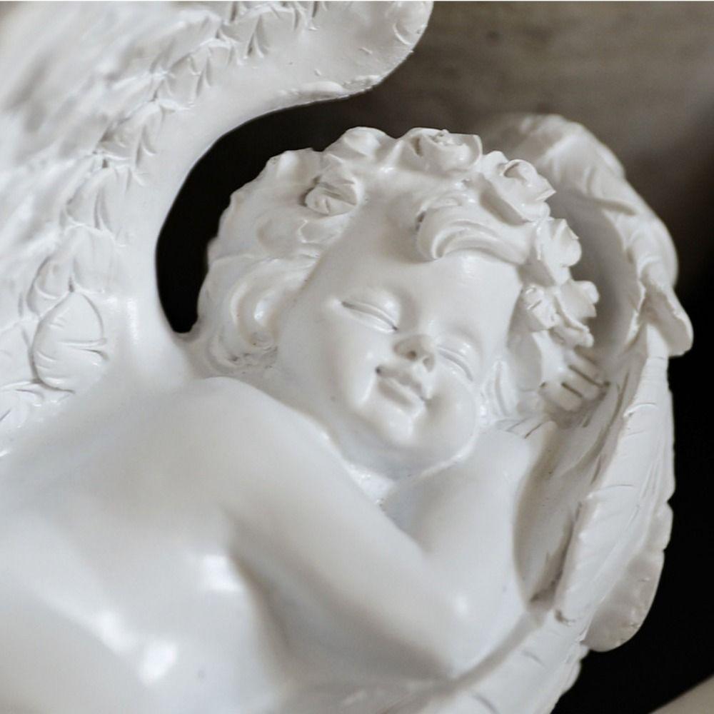 High Quality Delicate Gift Winged Angel Statue Resin Crafts Desktop Ornaments Garden Sculpture