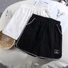 Летние быстросохнущие брюки, эластичные шорты большого размера, вышитые буквы «А», шорты для дома и спорта, повседневные шорты