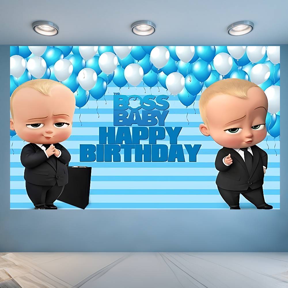 FunnyD B-Босс B-Малыш мультфильм фильм декорация фон комната фотосессия фон для фотосъемки юбилейное мероприятие украшение