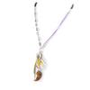 [H3582] - Designer 'Liberty' Yellow Brown Long Necklace