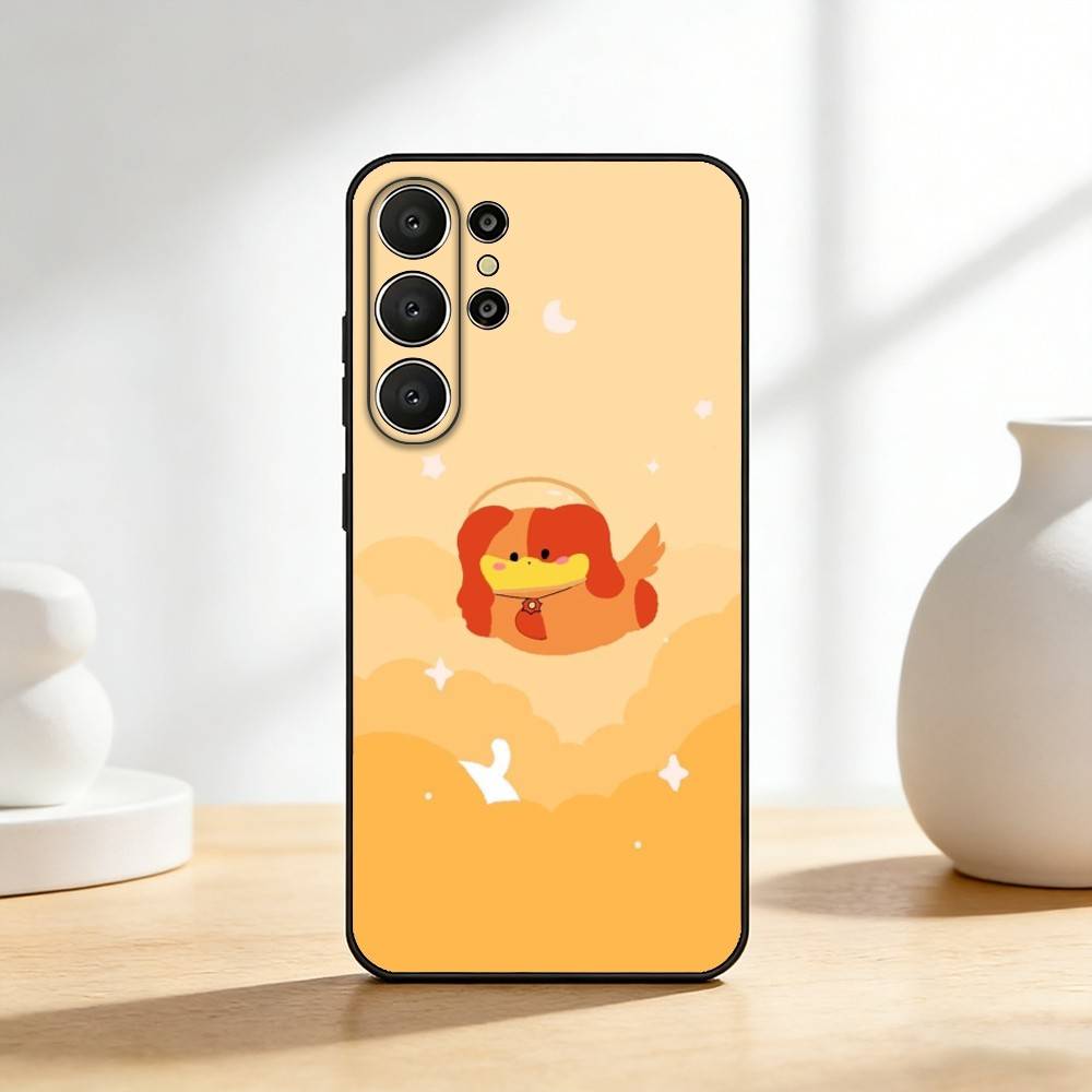 Cute C-Catnap and D-Dogday Phone Case For Samsung S26,S25,S24,S21,S22,S23,S30,Ultra,S20,FE,Lite,10,9,Black Cover
