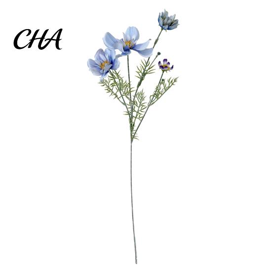 Artificial Floral Arrangements for Wedding 33" Tall Cosmos Flowers Vases, Fake Silk Daisy Branches with Elegant Decor Bedroom Realistic Flocked