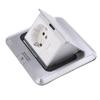 Напольная розетка водонепроницаемая, хорошая герметизация, встроенная, безопасная, практичная, серебряная, отскакивающая, напольная розетка 250 В 16 А