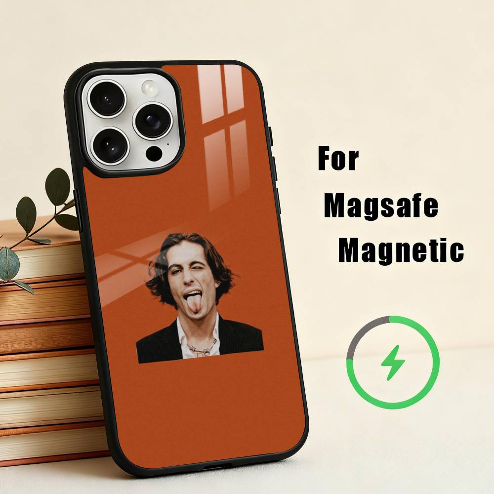 Чехол для телефона M-Maneskin-N D-Damiano David Для iPhone 17, 16, 15, 14, 13, 12, 11 Plus, Для чехла с магнитной беспроводной зарядкой