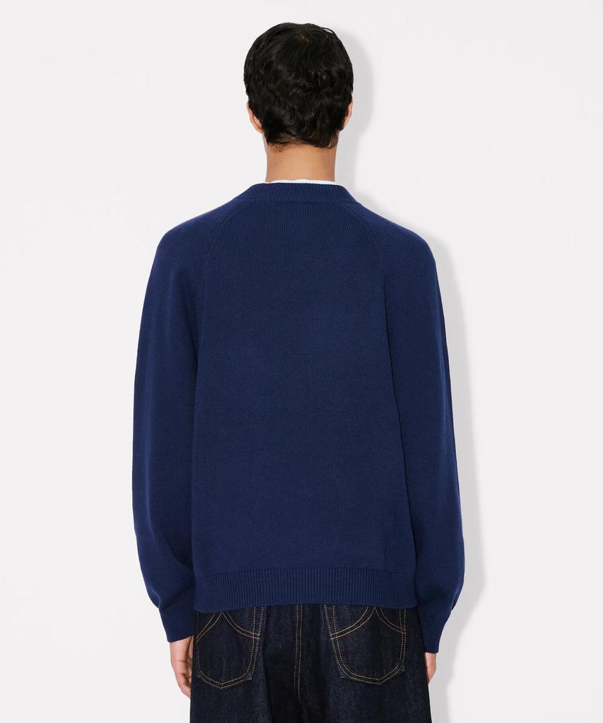 Kenzo Мужской вязаный свитер Kenzo с нашивкой_K265Amkb01Nyx