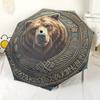 Elegant Floral Automatic Folding Umbrella Lightweight Retractable Design For Outdoor Travel And Festive Giftingt10