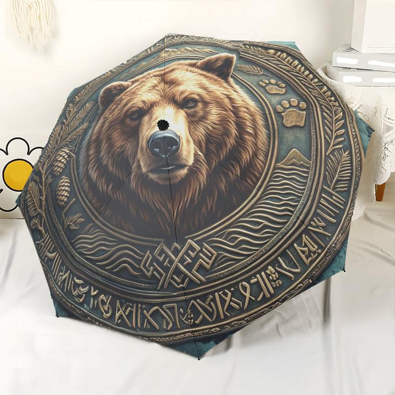 Elegant Floral Automatic Folding Umbrella Lightweight Retractable Design For Outdoor Travel And Festive Giftingt10