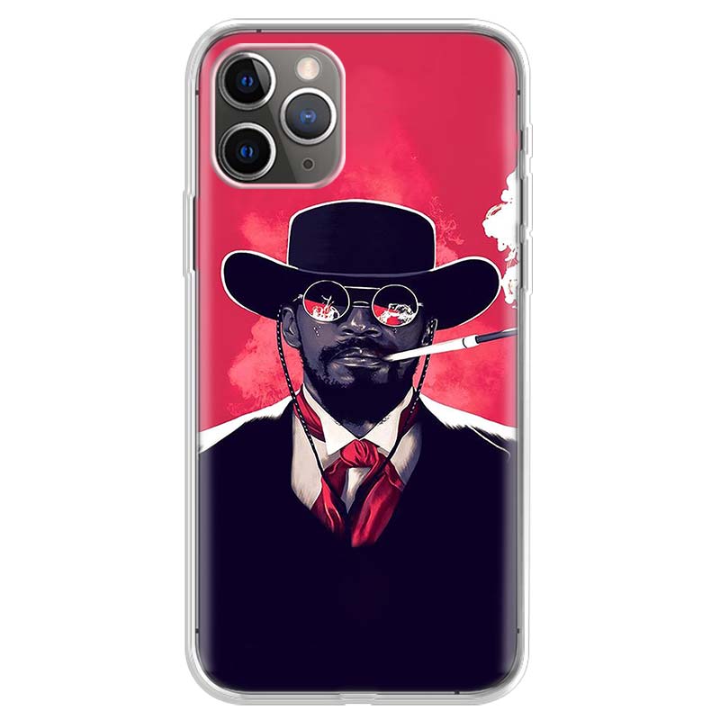 Django Unchained Phone Case For iPhone 17 Air 11 13 Mini 14 15 Plus 16 12 Pro Max 16E SE 7 8 Pattern Soft TPU Back Cover 17 Air