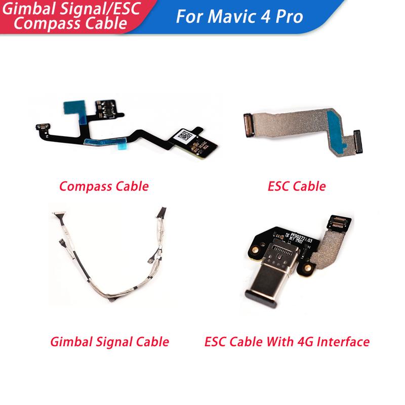 Gimbal Signal Flat Cable For Mavic4Pro Compass Wire Accessories ESC Cable With 4G Interface Flex Coaxial Line Repair Parts