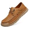 Handmade Genuine Leather Men's Casual Shoes Comfortable Moccasins Men Business Flats Shoes Driving Shoes