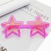 New Trendy Star Sunglasses Fun Birthday Party Colorful Pentagram Decorative Eyewear
