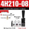 Pneumatic Hand Lever Valve 4R210 4H210-08, Cylinder Directional Control Valve 4H310 4R410, Manual Pneumatically-Controlled Valve.