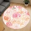 1 шт. розы цветы Круглый коврик для стула Ковер для пола - Нескользящий, Напольный коврик для офиса, спальни и декора помещений c1118134