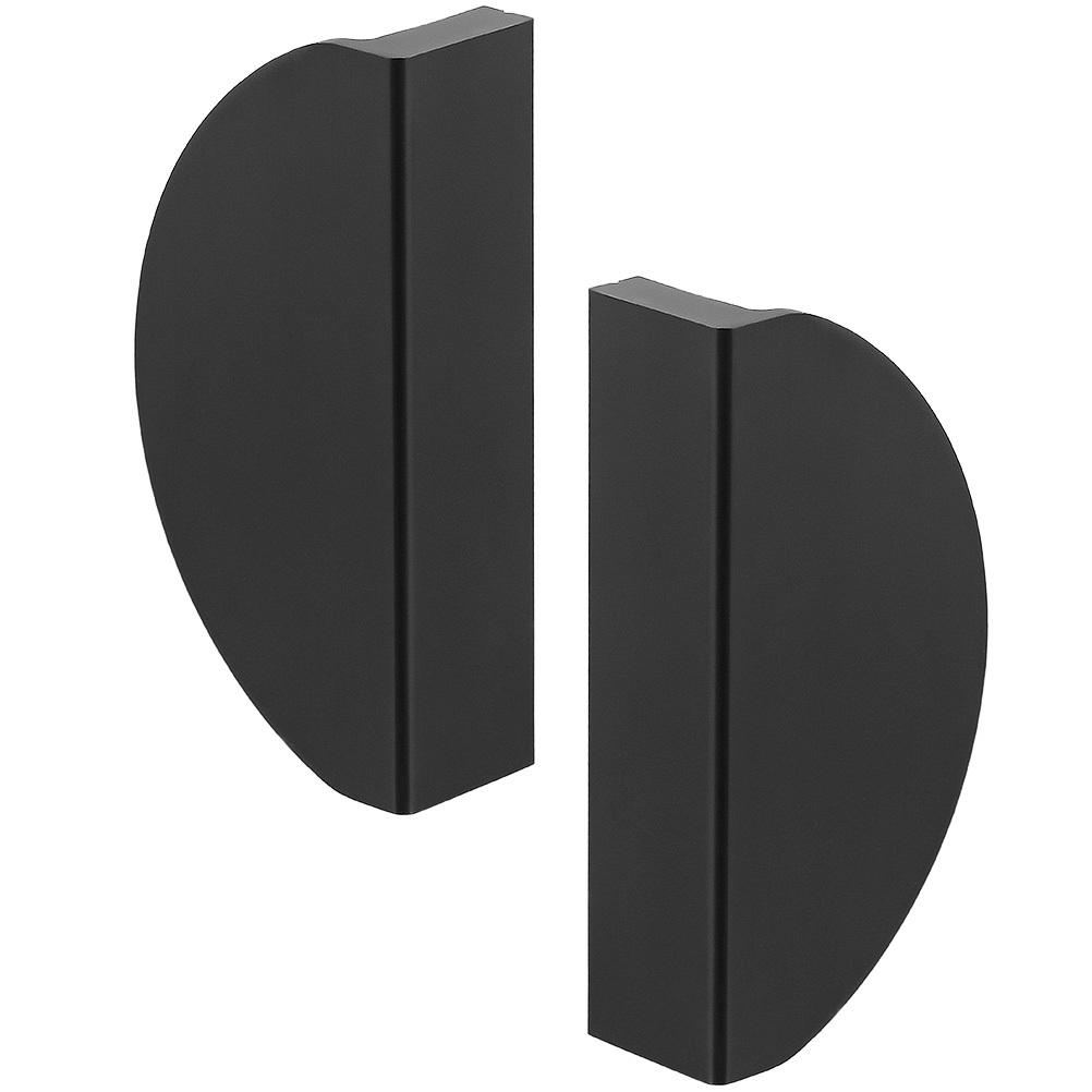 2pcs Half Round Cabinet Pulls 50Mm Easy Install For Kitchen Cupboard Wardrobe Drawer Furniture Door Handles Hardware Fittings