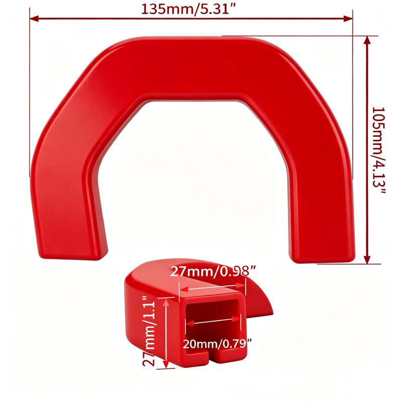 Trailer Hitch Cover for RAM 1500 (2019-2024) - Red