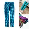 Spring Summer Kids Baby Girls Leggings Skinny Children Pants Mermaid Scale Printing 2-12Y