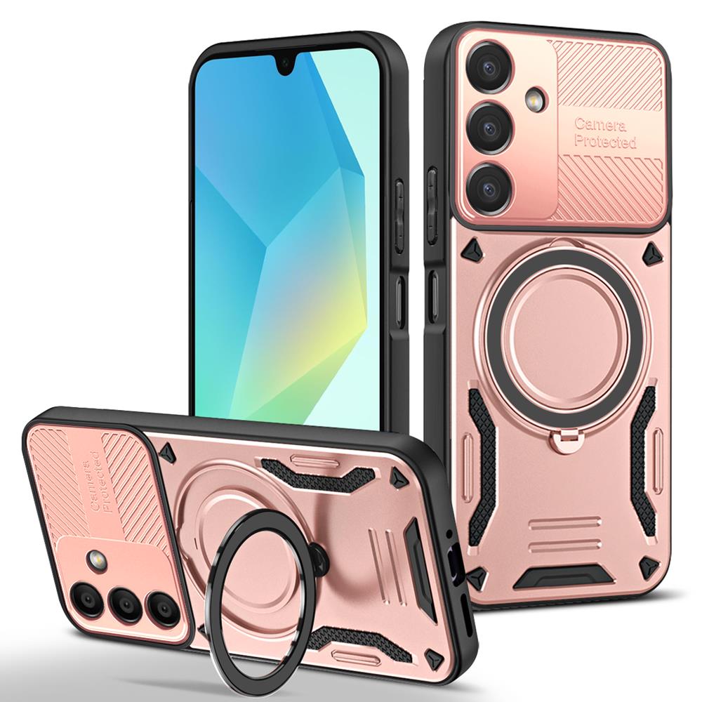 Магнитный чехол-броня для Samsung Galaxy A05 A05S A06 A07 A12 A13 A14 A15 A16 A17 A25 A26 A33 A35 A55 A56 4G 5G Чехол с кольцом-подставкой