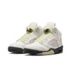 Женские кроссовки Air Jordan 5 Retro Luminous Green Кремовые Парусиновые Антрацитовые IM7592-130