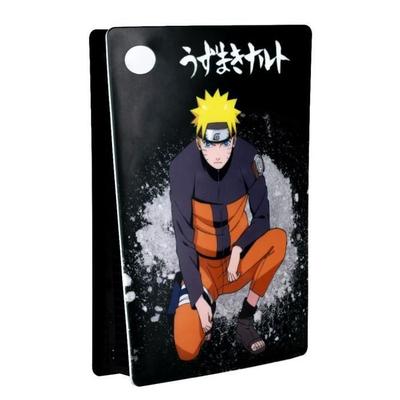 Защитная накладка - KONIX - Naruto Shippuden - PS5 - Силикон - Противоударная - Защита от царапин - Рисунок Наруто - Черный