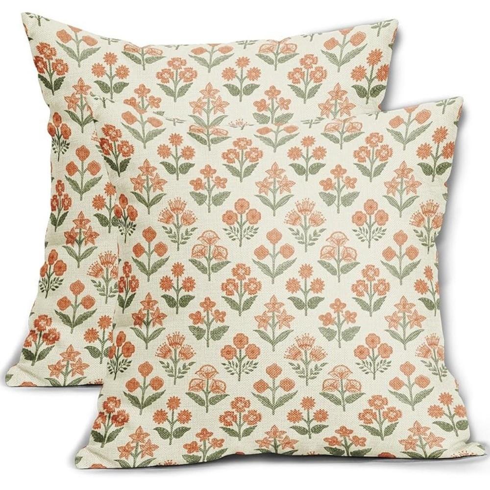 Vintage Floral Style Throw Pillow Cover Bohemian Sofa Pillowcase Patio Decor