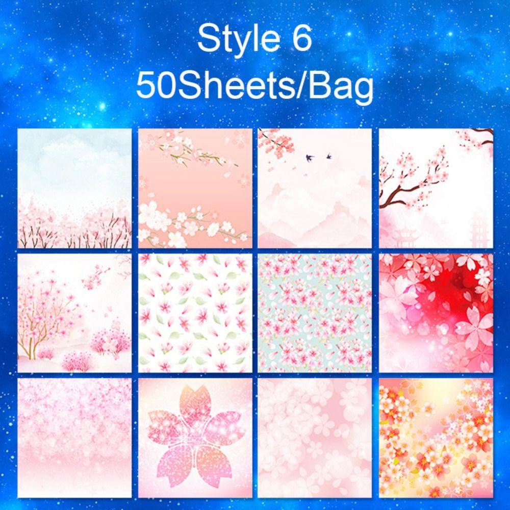 Креативная квадратная бумага для оригами, сделай сам, ручная работа, двухсторонняя раскраска, складная крафт-бумага, декор, художественный материал, образовательная бумага со звездами