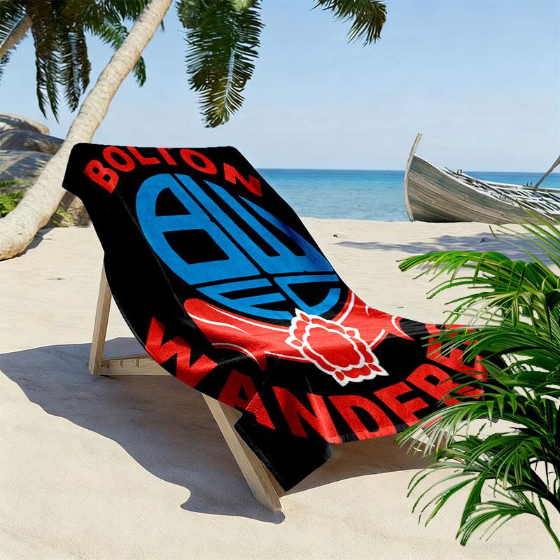 Bolton Wanderers F.C Beach Towel, Large Soft Quick Dry Towel for Beach Camping Swimming