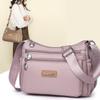 Solid Color Shoulder Bag Nylon Middle-Aged and Elderly Mother's Bag Multi-Pocket Women's Crossbody Bag