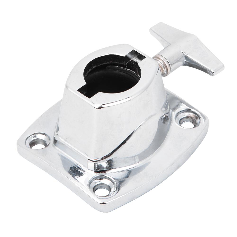 Zinc Alloy Drum Kit Holder Base Plate Cymbal Holder Clamp Percussion Instrument PartsSilver