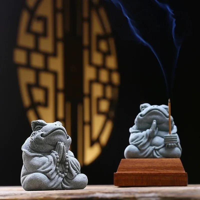 Креативное украшение чайной тарелки для чайной комнаты, привлекающее богатство, золотая жаба, нити для животных, ароматизатор для чайных питомцев