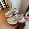 Mesh Breathable Thick-soled Dad Shoes for Women In Summer 2025 New Versatile Height-increasing Casual Sports Shoes Trendy Dad Shoes