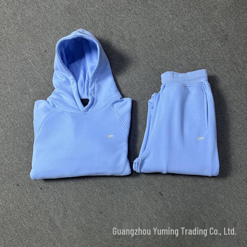 Модный унисекс комплект: худи и штаны 2025 года с вышивкой 6PM на груди