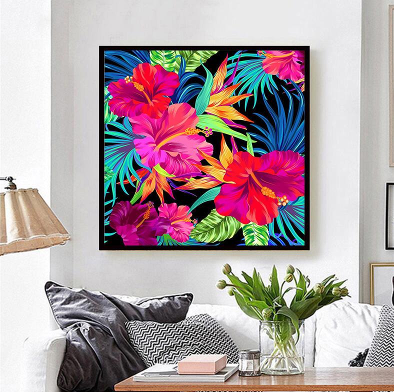 Diamond Painting 5d Huacan Diy Flower Picture Of Rhinestones Full Square Art Diamond