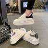 McQueen Platform White Shoes Women's New Spring Explosion High-end Muffin Bottom Casual Versatile Board Shoes Women's Tide