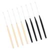 5pcs/set Plastic Dreadlock Crochet Needle Beige Micro Hook Needle Braid Needle  Twist Hair