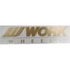 Work Sticker 410mm Gold Decorative Label