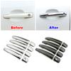 Для Peugeot 3008 5008 RCZ Carbon Fiber Color Modify Refit Chrome Door Handle Cover Decoration Trim Protection Sticker