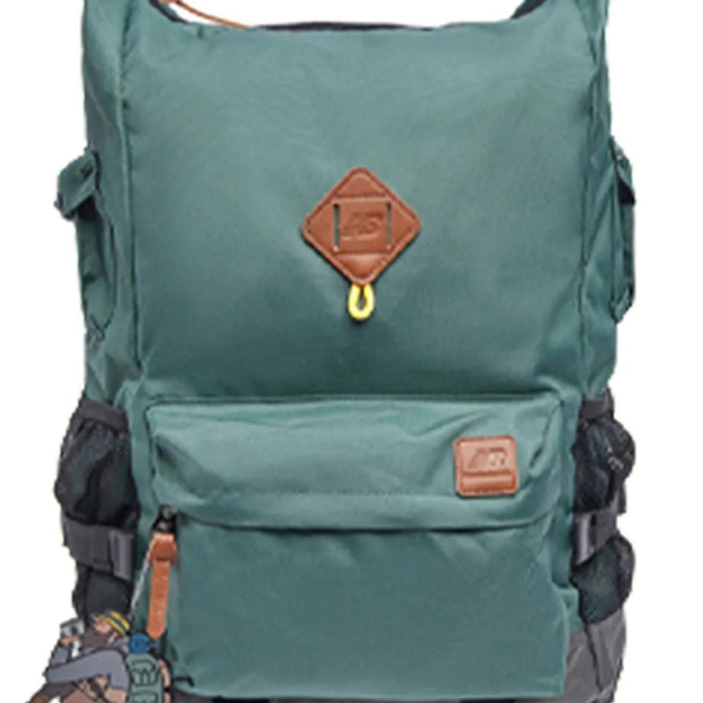 New Balance JHI Zip Closure Fabric Backpack Regular Unisex Dark Green (Unisex) Backpacks GCA89113 GRN