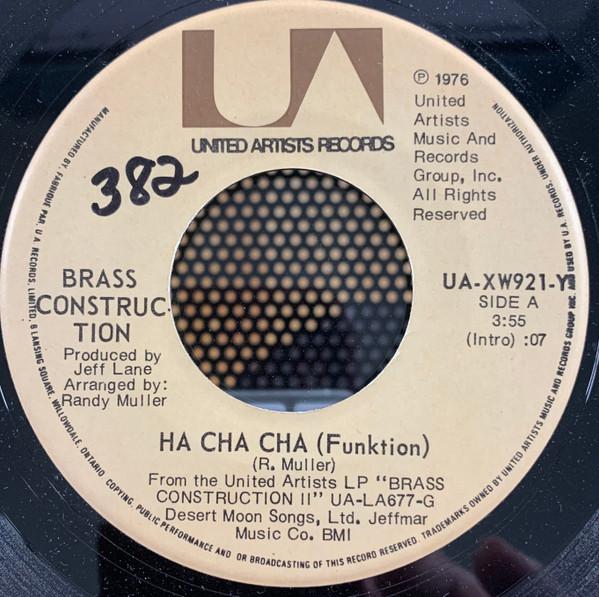 7-дюймовая пластинка БРОНЗОВАЯ КОНСТРУКЦИЯ Ha Cha Cha Функция UAXW921Y UNITED ARTISTS 1976 Канада Танцевальная Электроника Б/у
