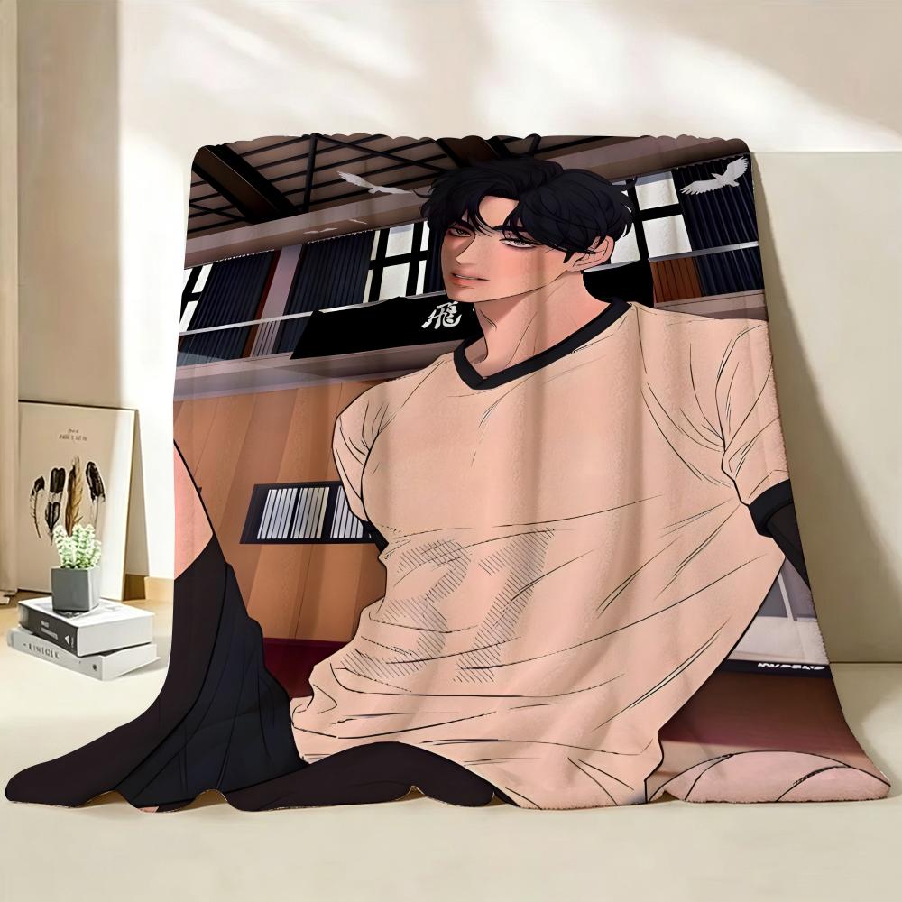Плед Фланелевый Manhwa T True B Beauty Подходит для Дивана Гостиной Спальни