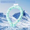 Portable Neck Cooling Tube Summer Wearable Neck Cooler Lightweight Reusable Ice Cold Ring Outdoor Heatstroke Prevention Neck Wrap Collar