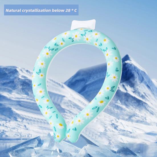Портативная охлаждающая трубка для шеи, летняя, носимая, легкое многоразовое охлаждающее кольцо для шеи, наружный воротник для предотвращения теплового удара